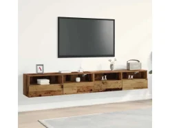 vidaXL Wand-TV-Schrank 2 Stk 100x30x30cm Holzwerkstoff 862189