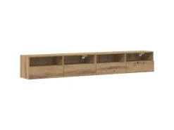 vidaXL Wand-TV-Schrank 2 Stk Artisan-Eiche 100x30x30cm Holzwerkstoff 862191* TV-Wände