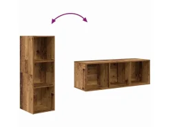 vidaXL Wand-TV-Schrank 4 Stk 37 x 37 x 107,5 cm Holzwerkstoff 3393534
