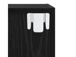 vidaXL Wand-TV-Schrank 2 Stk Schwarz Eichen-Optik 37 x 37 x 72 cm 3393556* TV-Wände