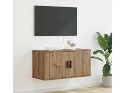 vidaXL Wand-TV-Schrank Eiche Handwerklich 80 x 34,5 x 40 cm 881151* TV-Wände