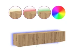 vidaXL Wand-TV-Schrank Eiche Handwerklich 80 x 35 x 31 cm Holzwerkstoff 863107* TV-Wände