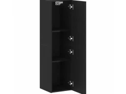 vidaXL Wand-TV-Schrank Schwarze Eiche 30,5 x 30 x 110 cm Holzwerkstoff 862572