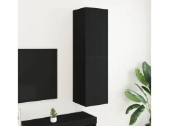 vidaXL Wand-TV-Schrank Schwarze Eiche 30,5 x 30 x 110 cm Holzwerkstoff 862572