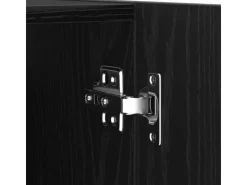 vidaXL Wand-TV-Schrank Schwarze Eiche 30,5 x 30 x 110 cm Holzwerkstoff 862572