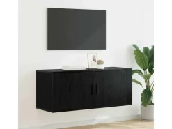vidaXL Wand-TV-Schrank Schwarz Eichen-Optik 100 x 34,5 x 40 cm 881155