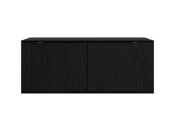 vidaXL Wand-TV-Schrank Schwarz Eichen-Optik 100 x 34,5 x 40 cm 881155