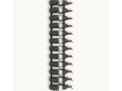 vidaXL Wand-Weinregal für 24 Flaschen Schwarz Eisen* Flaschenregale