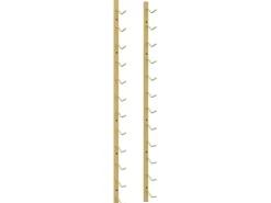 vidaXL Wand-Weinregal für 12 Flaschen Golden Eisen