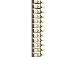 vidaXL Wand-Weinregal für 12 Flaschen Golden Eisen