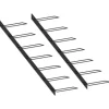 vidaXL Wand-Weinregale für 14 Flaschen 2 Stk. Schwarz Metall* Flaschenregale