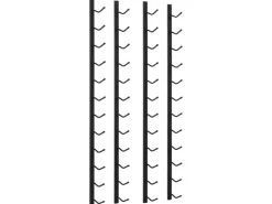 vidaXL Wand-Weinregale für 12 Flaschen 2 Stk. Schwarz Eisen* Flaschenregale