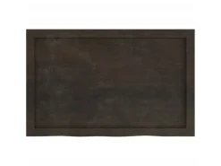 vidaXL Waschtischplatte Dunkelgrau 80x50x6 cm Massivholz Behandelt* Regale Massivholz