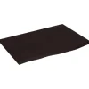 vidaXL Waschtischplatte Dunkelgrau 60x40x2 cm Massivholz Behandelt
