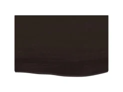 vidaXL Waschtischplatte Dunkelgrau 60x40x2 cm Massivholz Behandelt