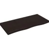 vidaXL Waschtischplatte Dunkelgrau 100x50x4 cm Massivholz Behandelt* Regale Massivholz