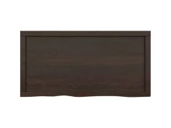 vidaXL Waschtischplatte Dunkelgrau 100x50x4 cm Massivholz Behandelt* Regale Massivholz