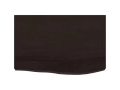 vidaXL Waschtischplatte Dunkelgrau 60x50x4 cm Massivholz Behandelt