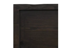 vidaXL Waschtischplatte Dunkelgrau 60x50x4 cm Massivholz Behandelt