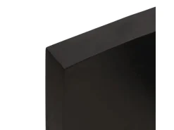 vidaXL Waschtischplatte Dunkelgrau 60x50x4 cm Massivholz Behandelt