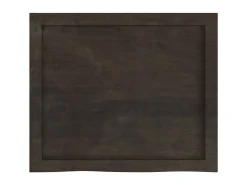 vidaXL Waschtischplatte Dunkelgrau 60x50x4 cm Massivholz Behandelt
