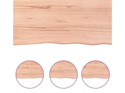 vidaXL Waschtischplatte Hellbraun 60x30x4 cm Massivholz Behandelt* Holzregale