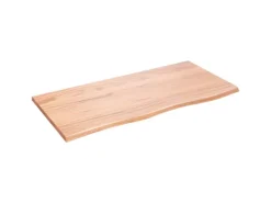 vidaXL Waschtischplatte Hellbraun 100x50x2 cm Massivholz Behandelt* Regale Massivholz