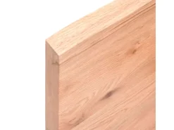 vidaXL Waschtischplatte Hellbraun 100x60x4 cm Massivholz Behandelt