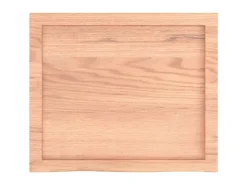 vidaXL Waschtischplatte Hellbraun 60x50x4 cm Massivholz Behandelt