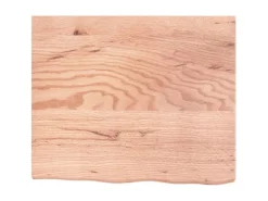 vidaXL Waschtischplatte Hellbraun 60x50x4 cm Massivholz Behandelt