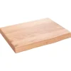 vidaXL Waschtischplatte Hellbraun 40x30x4 cm Massivholz Behandelt