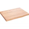 vidaXL Waschtischplatte Hellbraun 40x30x2 cm Massivholz Behandelt