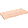 vidaXL Waschtischplatte 100x50x6 cm Massivholz Unbehandelt* Regale Massivholz