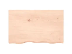 vidaXL Waschtischplatte 80x50x2 cm Massivholz Unbehandelt