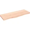 vidaXL Waschtischplatte 100x40x4 cm Massivholz Unbehandelt* Regale Massivholz