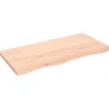 vidaXL Waschtischplatte 100x50x4 cm Massivholz Unbehandelt* Regale Massivholz