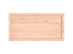 vidaXL Waschtischplatte 100x50x4 cm Massivholz Unbehandelt* Regale Massivholz
