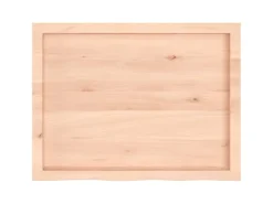 vidaXL Waschtischplatte 80x60x4 cm Massivholz Unbehandelt