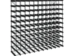 vidaXL Weinregal für 120 Flaschen Schwarz Massivholz Kiefer* Regale Schwarz|Regale Massivholz