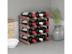 vidaXL Weinregal für 12 Flaschen Braun Massivholz Kiefer 32,5 x 22,5 x 32,5 cm* Flaschenregale