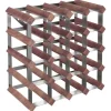 vidaXL Weinregal für 20 Flaschen Braun Massivholz Kiefer 41,5 x 22,5 x 41,5 cm* Flaschenregale