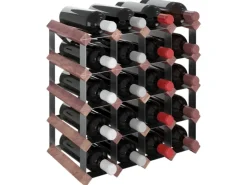 vidaXL Weinregal für 20 Flaschen Braun Massivholz Kiefer 41,5 x 22,5 x 41,5 cm* Flaschenregale