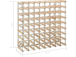vidaXL Weinregal für 72 Flaschen Massivholz Kiefer* Flaschenregale