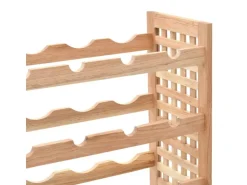 vidaXL Weinregal für 25 Flaschen Nussbaumholz Massiv 63x25x73 cm