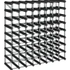 vidaXL Weinregal für 72 Flaschen Schwarz Massivholz Kiefer