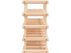 vidaXL Weinregal für 20 Flaschen 46,5x23x46,5 cm Massivholz Kiefer