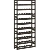 vidaXL Weinregal für 77 Flaschen Schwarz Massivholz Kiefer