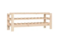 vidaXL Weinregal 109,5x30x42 cm Massivholz Kiefer