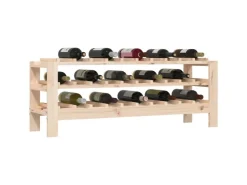 vidaXL Weinregal 109,5x30x42 cm Massivholz Kiefer