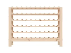 vidaXL Weinregal 109,5x30x82 cm Massivholz Kiefer